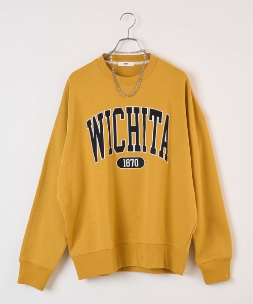WEGO（ウィゴー）の「WEGO/アクセ付きグラフィックプルオーバー（スウェット・メンズ・マスタード/グレー系その他/ブラック/ホワイト・LARGE/MEDIUM）」の10枚目の写真
