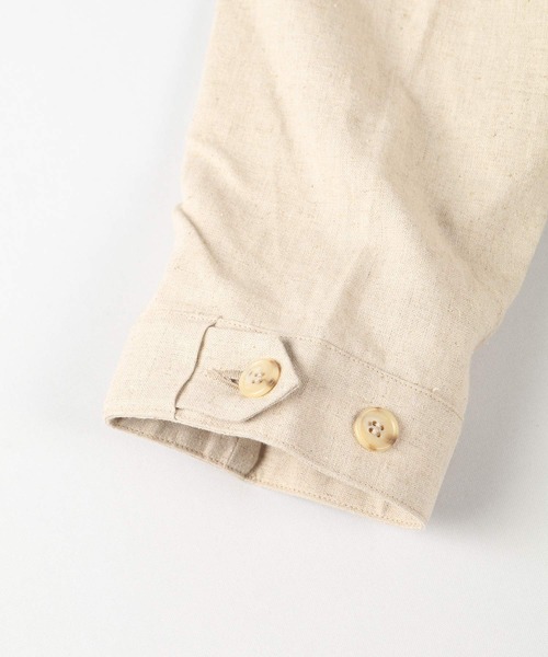 SETTO（セット）の「LEAF COAT：ステンカラーコート（ステンカラーコート・レディース・キナリ/ブラック・M/S/L）」の10枚目の写真