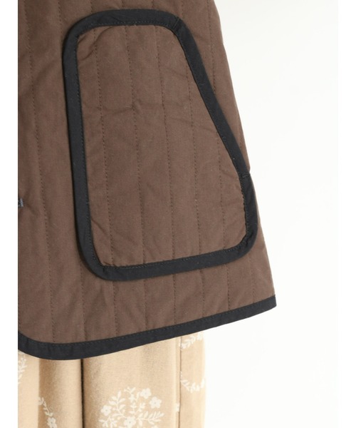 Samansa Mos2（サマンサ モスモス）の「中綿キルトリバーシブルベスト（ベスト・レディース・チャコール/ブラウン/ブラック・ﾌﾘ-）」の19枚目の写真