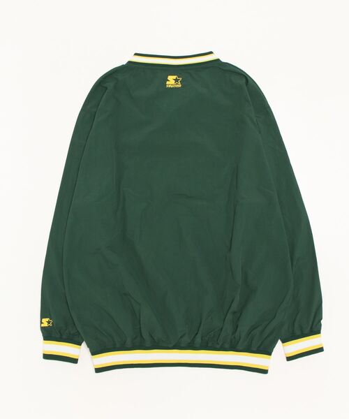 STARTER(スターター)の「JE-STARTER.ナイロンワッシャーリブラインプルオーバー(ブルゾン・メンズ・グリーン/パープル/ブラック・M/XL)」の15枚目の写真