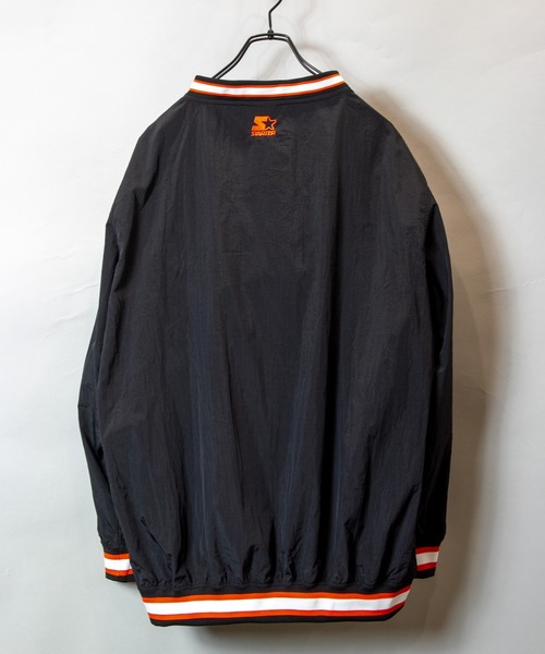 STARTER(スターター)の「JE-STARTER.ナイロンワッシャーリブラインプルオーバー(ブルゾン・メンズ・グリーン/パープル/ブラック・M/XL)」の5枚目の写真