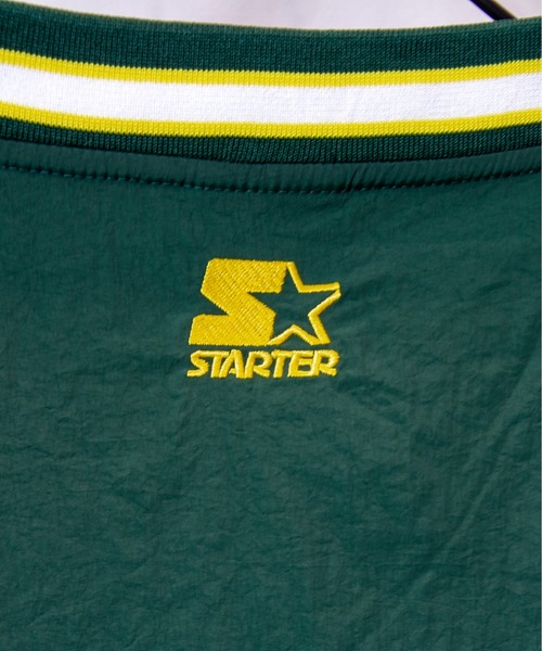 STARTER(スターター)の「JE-STARTER.ナイロンワッシャーリブラインプルオーバー(ブルゾン・メンズ・グリーン/パープル/ブラック・M/XL)」の7枚目の写真