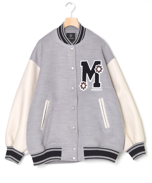 w closet（ダブルクローゼット）の「マーガレットメルトンスタジャン（スタジャン・レディース・ネイビー/ライトグレー・FREE）」の19枚目の写真