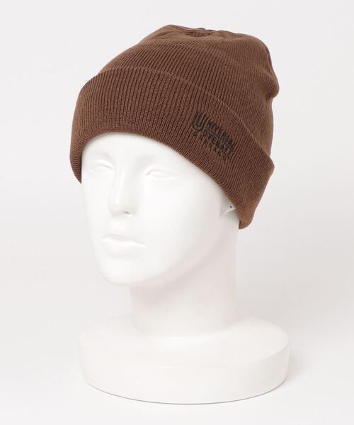 UNIVERSAL OVERALL（ユニバーサルオーバーオール）の「【UNIVERSAL OVERALL/ユニバーサルオーバーオール】ハイゲージミドルニットキャップ/ビーニー/刺繍（ニットキャップ/ビーニー・メンズ・ブラック/グレー/ダークグリーン/ベージュ/ブラウン/マスタード・57~59cm）」の4枚目の写真