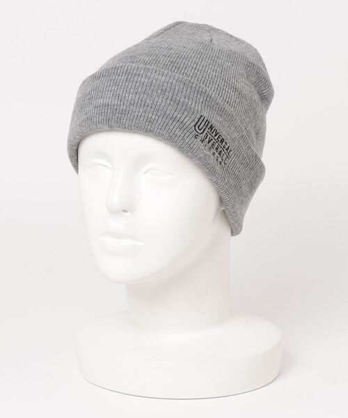 UNIVERSAL OVERALL（ユニバーサルオーバーオール）の「【UNIVERSAL OVERALL/ユニバーサルオーバーオール】ハイゲージミドルニットキャップ/ビーニー/刺繍（ニットキャップ/ビーニー・メンズ・ブラック/グレー/ダークグリーン/ベージュ/ブラウン/マスタード・57~59cm）」の3枚目の写真
