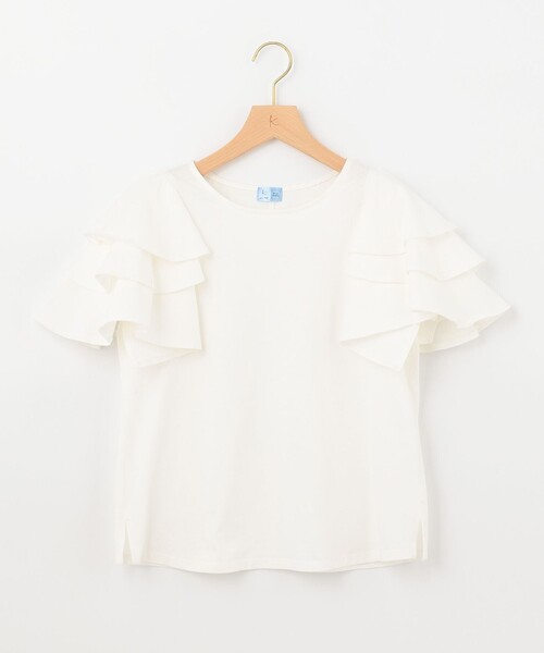 組曲(クミキョク)の「【組曲×setsuko sagittaire】joyバスク Tシャツ(Tシャツ/カットソー・レディース・ホワイト系/ブラック系/ブラック系1/イエロー系1/レッド系1・F)」の13枚目の写真