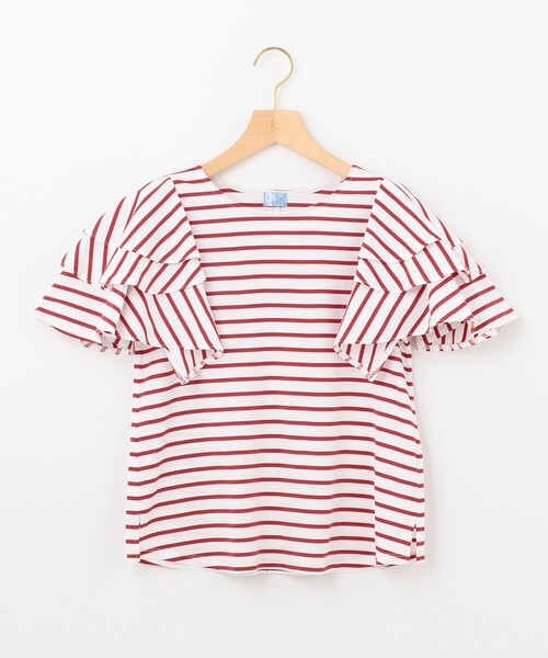 組曲(クミキョク)の「【組曲×setsuko sagittaire】joyバスク Tシャツ(Tシャツ/カットソー・レディース・ホワイト系/ブラック系/ブラック系1/イエロー系1/レッド系1・F)」の21枚目の写真