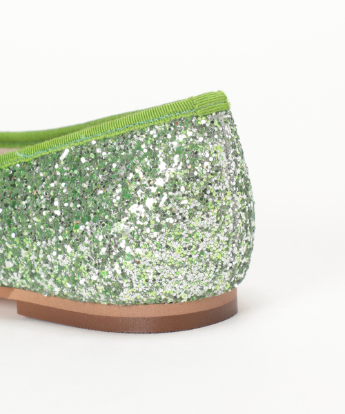 LE TALON（ルタロン）の「ラウンドグリッターバレエ（バレエシューズ・レディース・モスグリーン/ブロンズ・23cm/23.5cm/24cm/24.5cm/25.5cm/25cm/21/22cm/22.5cm/21.5）」の6枚目の写真