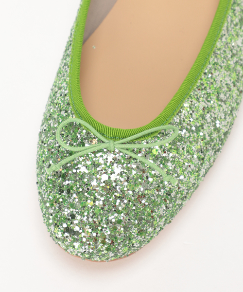 LE TALON（ルタロン）の「ラウンドグリッターバレエ（バレエシューズ・レディース・モスグリーン/ブロンズ・23cm/23.5cm/24cm/24.5cm/25.5cm/25cm/21/22cm/22.5cm/21.5）」の7枚目の写真