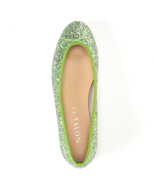 LE TALON（ルタロン）の「ラウンドグリッターバレエ（バレエシューズ・レディース・モスグリーン/ブロンズ・23cm/23.5cm/24cm/24.5cm/25.5cm/25cm/21/22cm/22.5cm/21.5）」の8枚目の写真