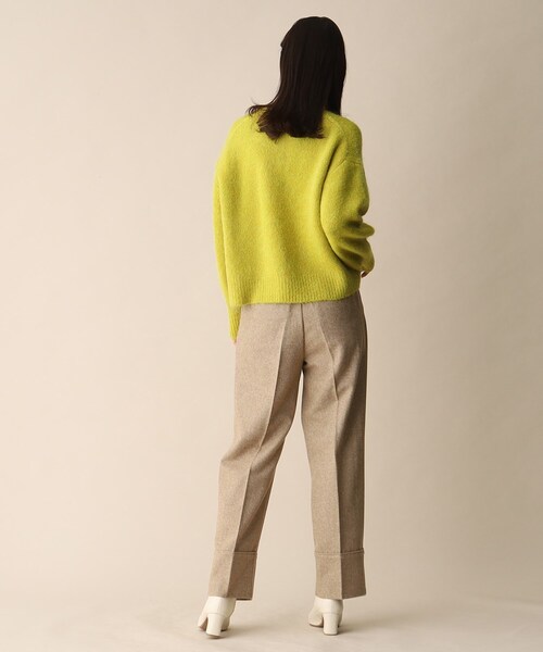 OPAQUE.CLIP(オペークドットクリップ)の「◆PEGGYビジュー釦モヘヤカーディガン(カーディガン/ボレロ・レディース・ピンク系/チャコールグレー/イエロー・38)」の14枚目の写真