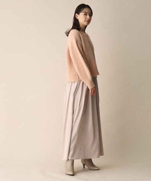 OPAQUE.CLIP(オペークドットクリップ)の「◆PEGGYビジュー釦モヘヤカーディガン(カーディガン/ボレロ・レディース・ピンク系/チャコールグレー/イエロー・38)」の20枚目の写真