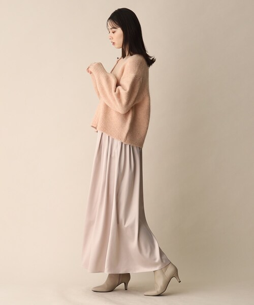 OPAQUE.CLIP(オペークドットクリップ)の「◆PEGGYビジュー釦モヘヤカーディガン(カーディガン/ボレロ・レディース・ピンク系/チャコールグレー/イエロー・38)」の21枚目の写真