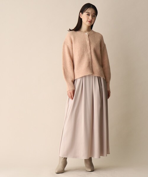 OPAQUE.CLIP(オペークドットクリップ)の「◆PEGGYビジュー釦モヘヤカーディガン(カーディガン/ボレロ・レディース・ピンク系/チャコールグレー/イエロー・38)」の22枚目の写真