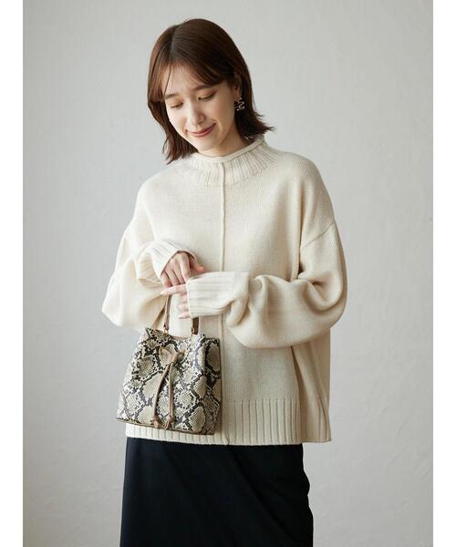 Green　Parks（グリーンパークス）の「ウールブレンド ロールネックプルオーバー（ニット/セーター・レディース・アイボリー/ブルー/モカ/レッド・FREE）」の5枚目の写真