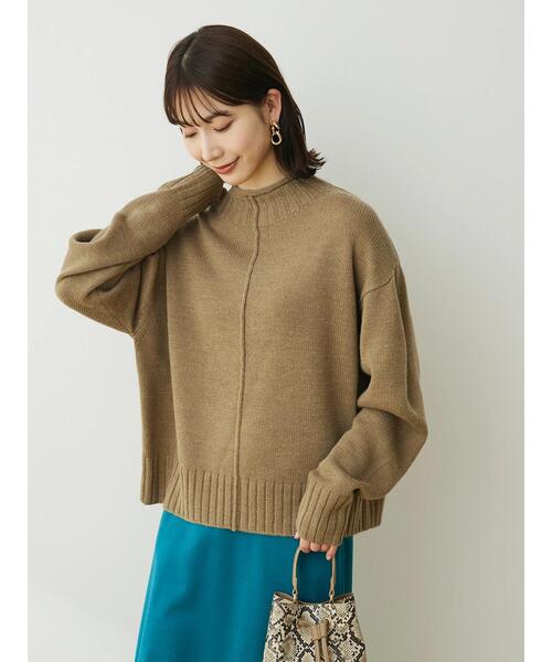 Green　Parks（グリーンパークス）の「ウールブレンド ロールネックプルオーバー（ニット/セーター・レディース・アイボリー/ブルー/モカ/レッド・FREE）」の7枚目の写真