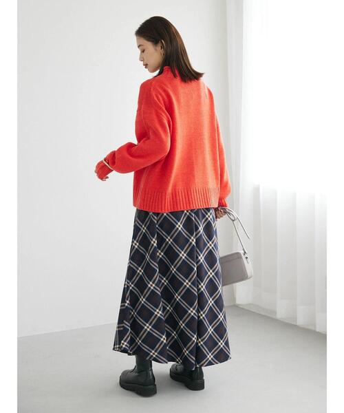 Green　Parks（グリーンパークス）の「ウールブレンド ロールネックプルオーバー（ニット/セーター・レディース・アイボリー/ブルー/モカ/レッド・FREE）」の11枚目の写真