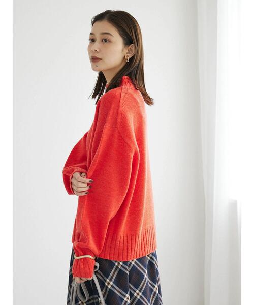 Green　Parks（グリーンパークス）の「ウールブレンド ロールネックプルオーバー（ニット/セーター・レディース・アイボリー/ブルー/モカ/レッド・FREE）」の13枚目の写真