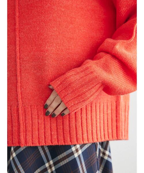 Green　Parks（グリーンパークス）の「ウールブレンド ロールネックプルオーバー（ニット/セーター・レディース・アイボリー/ブルー/モカ/レッド・FREE）」の16枚目の写真