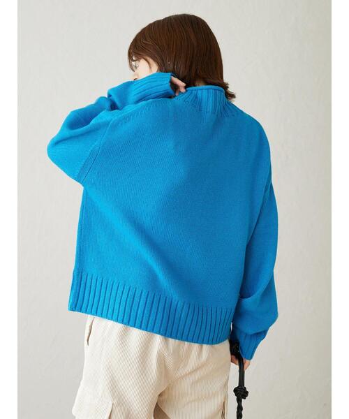 Green　Parks（グリーンパークス）の「ウールブレンド ロールネックプルオーバー（ニット/セーター・レディース・アイボリー/ブルー/モカ/レッド・FREE）」の22枚目の写真