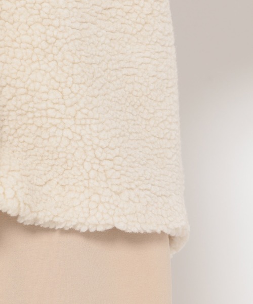 mysty woman（ミスティウーマン）の「テディベアボアカーデ 181148（カーディガン/ボレロ・レディース・ピンク/モカ/アイボリー・FREE）」の16枚目の写真