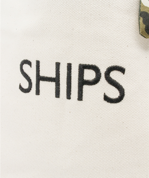 SHIPS for women（シップスフォーウィメン）の「バイカラーエコバッグL（トートバッグ・レディース・ライトオリーブ/チャコールグレー/コバルトブルー・ONE SIZE）」の9枚目の写真