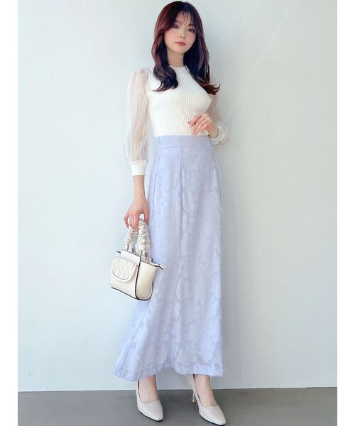 RESEXXY（リゼクシー）の「ジャガードマーメイドスカート（スカート・レディース・ラベンダー/ピンク/アイボリー・FREE）」の17枚目の写真