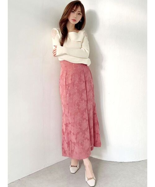 RESEXXY（リゼクシー）の「ジャガードマーメイドスカート（スカート・レディース・ラベンダー/ピンク/アイボリー・FREE）」の20枚目の写真