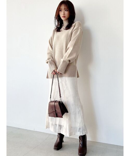 RESEXXY（リゼクシー）の「ジャガードマーメイドスカート（スカート・レディース・ラベンダー/ピンク/アイボリー・FREE）」の13枚目の写真