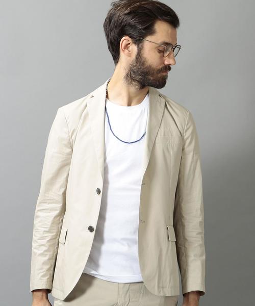 BEAUTY&YOUTH UNITED ARROWS（ビューティーアンドユースユナイテッドアローズ）の「BY 2ボタン ライトコットンジャケット◆（テーラードジャケット・メンズ・ベージュ/ネイビー・MEDIUM/X-LARGE/SMALL/LARGE）」の5枚目の写真