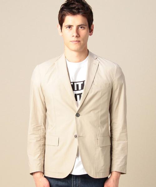 BEAUTY&YOUTH UNITED ARROWS（ビューティーアンドユースユナイテッドアローズ）の「BY 2ボタン ライトコットンジャケット◆（テーラードジャケット・メンズ・ベージュ/ネイビー・MEDIUM/X-LARGE/SMALL/LARGE）」の7枚目の写真