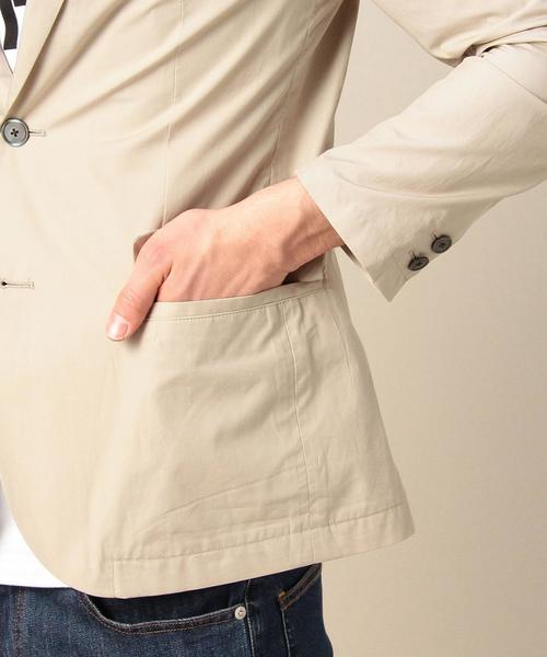 BEAUTY&YOUTH UNITED ARROWS（ビューティーアンドユースユナイテッドアローズ）の「BY 2ボタン ライトコットンジャケット◆（テーラードジャケット・メンズ・ベージュ/ネイビー・MEDIUM/X-LARGE/SMALL/LARGE）」の8枚目の写真