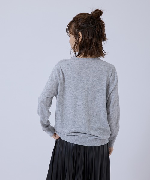 Jayro（ジャイロ）の「【上品な着回し】毛混ニットカーディガン（カーディガン/ボレロ・レディース・ベージュ/レッド/ネイビー/ブラック/グレー・M）」の15枚目の写真