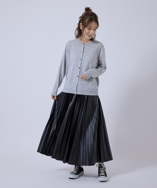 Jayro（ジャイロ）の「【上品な着回し】毛混ニットカーディガン（カーディガン/ボレロ・レディース・ベージュ/レッド/ネイビー/ブラック/グレー・M）」の16枚目の写真