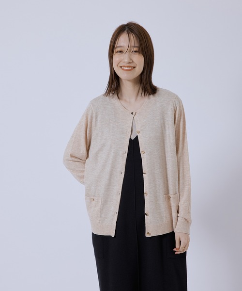 Jayro（ジャイロ）の「【上品な着回し】毛混ニットカーディガン（カーディガン/ボレロ・レディース・ベージュ/レッド/ネイビー/ブラック/グレー・M）」の19枚目の写真