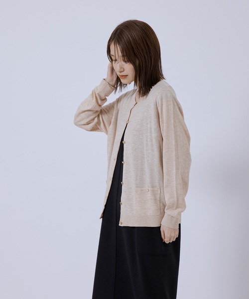 Jayro（ジャイロ）の「【上品な着回し】毛混ニットカーディガン（カーディガン/ボレロ・レディース・ベージュ/レッド/ネイビー/ブラック/グレー・M）」の20枚目の写真