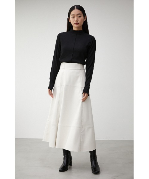 AZUL by moussy（アズールバイマウジー）の「CENTER STITCH SHORT BOOTS/センターステッチショートブーツ（ブーツ・レディース・ダークブルー/アイボリー/ブラック・LARGE/SMALL/MEDIUM）」の18枚目の写真