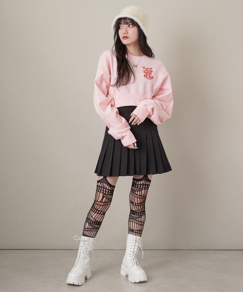 SPINNS(スピンズ)の「ダメージデザイン 網タイツ(タイツ/ストッキング・レディース・ブラック・ONESIZE)」の7枚目の写真