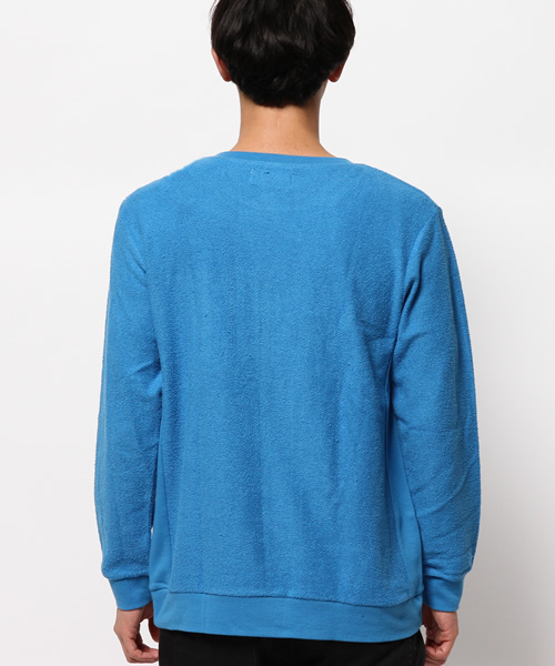 OUTLET(アウトレット)の「【CIAOPANIC TYPY】ベビーパイルクループルオーバー(Tシャツ/カットソー・メンズ・ブルー・MEDIUM/LARGE/SMALL)」の6枚目の写真