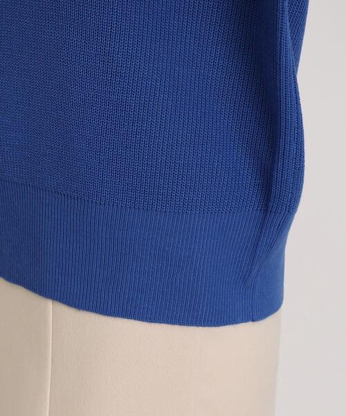 DRESKIP（ドレスキップ）の「◆【顔回りをすっきり見せる】Vネック片畦ニット（ニット/セーター・レディース・ブラック/ナチュラル/ブルー/ピンク系・02/03/04）」の11枚目の写真