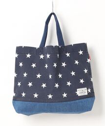 デニム無地・星柄レッスンバッグ