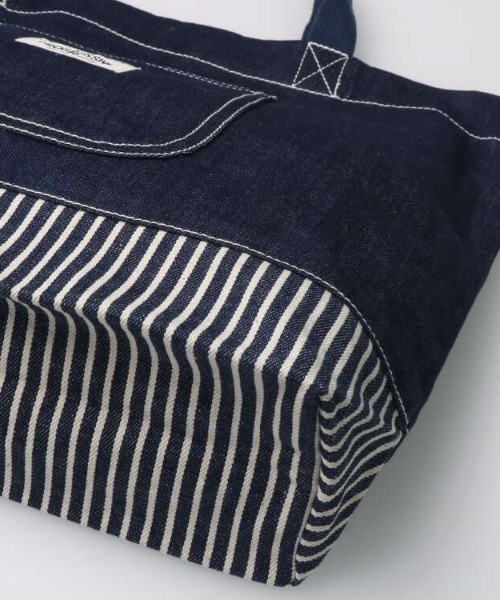 Kids Foret(キッズフォーレ)の「デニム無地・星柄レッスンバッグ(トートバッグ・キッズ・ネイビー/ブルー・FREE)」の11枚目の写真