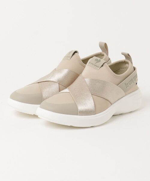 le coq sportif(ルコックスポルティフ)の「le coq sportif LA RHONE DBSP / ルコック スポルティフ ラ ローヌ DBSP(スリッポン・レディース・ブラック/グレー/ベージュ・23.0cm/23.5cm/24.0cm/24.5cm/25.0cm/22.5cm)」の3枚目の写真