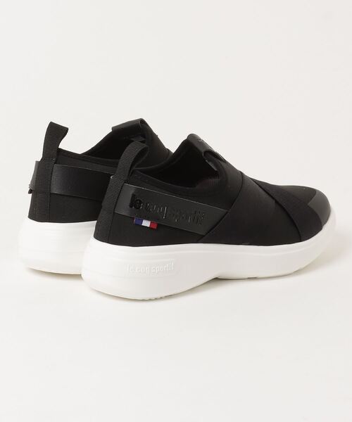 le coq sportif(ルコックスポルティフ)の「le coq sportif LA RHONE DBSP / ルコック スポルティフ ラ ローヌ DBSP(スリッポン・レディース・ブラック/グレー/ベージュ・23.0cm/23.5cm/24.0cm/24.5cm/25.0cm/22.5cm)」の4枚目の写真