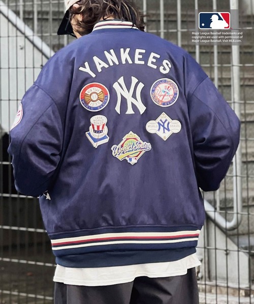 SKOOKUM(スクーカム)の「MLB COOPERSTOWN フェイクスウェードブルゾン(ブルゾン・メンズ・ネイビー/グリーン/ブルー・M/L)」の7枚目の写真