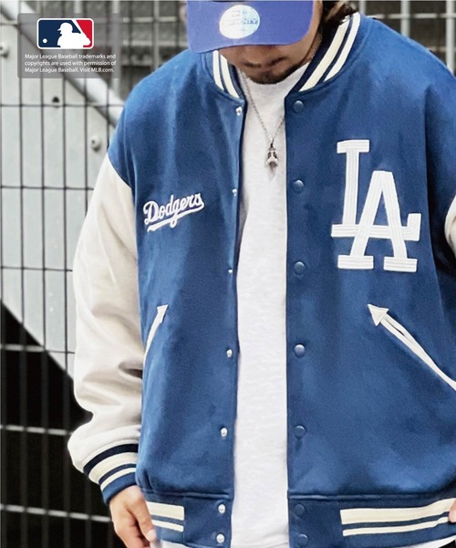 SKOOKUM(スクーカム)の「MLB COOPERSTOWN フェイクスウェードブルゾン(ブルゾン・メンズ・ネイビー/グリーン/ブルー・M/L)」の16枚目の写真