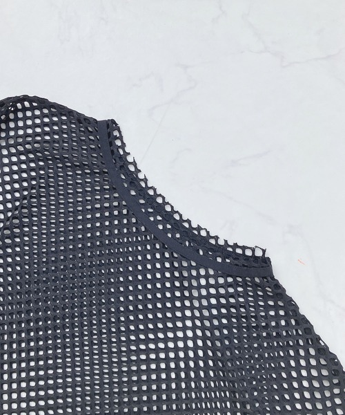 AS KNOW AS plus（アズノゥアズプラス）の「○ゆるりメッシュロンＴ（Tシャツ/カットソー・レディース・オレンジ/ライトグリーン/ブラック/アイボリー・FREE）」の12枚目の写真