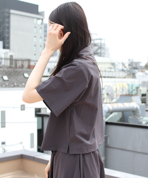 ブラウス シャツ Romy Shirt  ロミーシャツ レディース each alchemist ブラウス シャツ スキッパーとろみ抜き襟