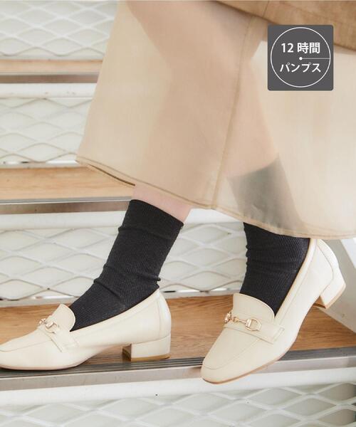 ESPERANZA（エスペランサ）の「スクエアトゥローファー レイン対応（パンプス・レディース・アイボリー/ブラウン系/こしょう色系/ブラック・25.0cm/24.5cm/24.0cm/23.5cm/23.0cm/22.5cm/21.5cm/22.0cm）」の9枚目の写真