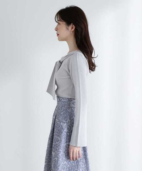 PROPORTION BODY DRESSING(プロポーションボディドレッシング)の「前後2Wayリボンニット / 1213170314(ニット/セーター・レディース・グレー/ピンク/パープル/ホワイト系その他・SMALL/MEDIUM)」の12枚目の写真